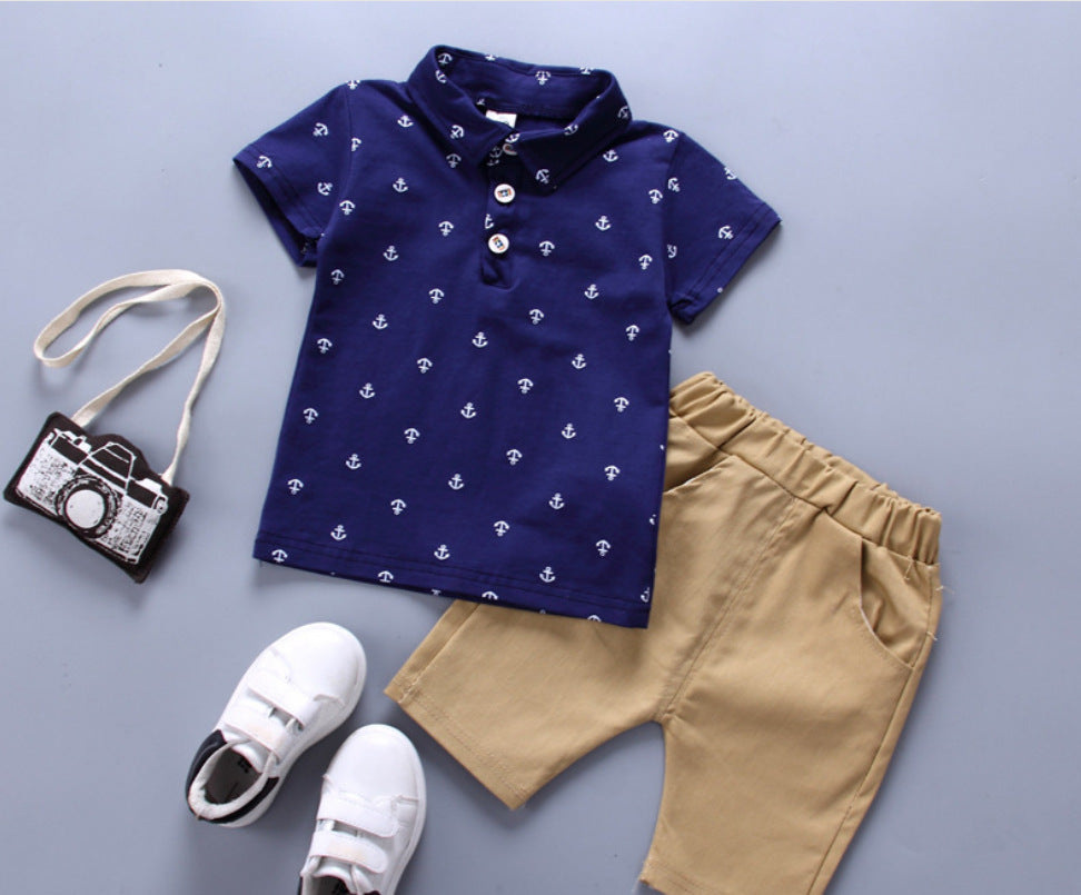 Anchor printed children's clothing