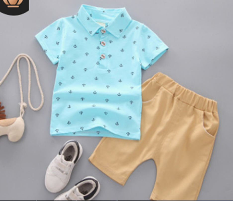 Anchor printed children's clothing