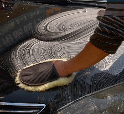 Car type soft hair car wash cleaning gloves car motorcycle car wash car care cleaning tools
