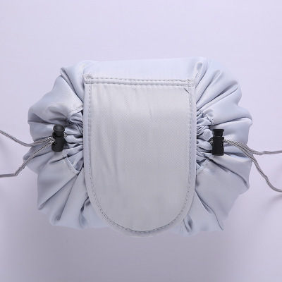 Portable waterproof drawstring cosmetic bag