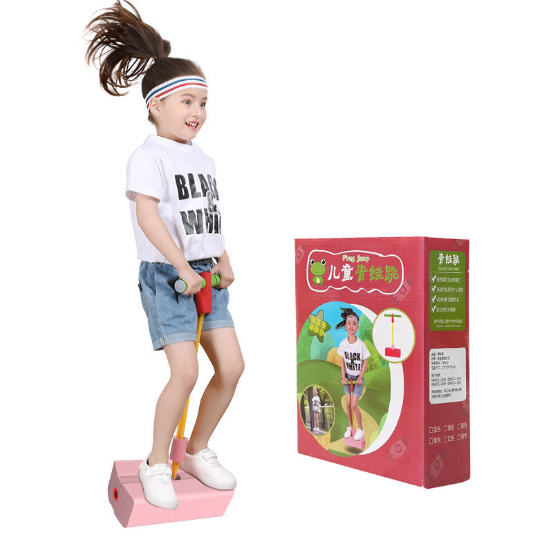 Children's Frog Jumping Toy High Jumper Sports Balance Training Equipment Bouncer Children's Baby Jumping Jumping Pole