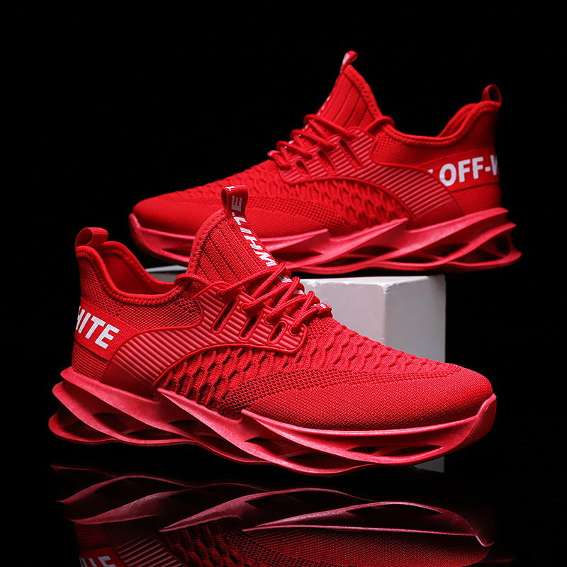 Men's Shoes 2022 Spring And Summer Flying Woven Breathable Mesh Casual Shoes Korean Version Of The Trend Low-top All-match Running Sports Men's Shoes