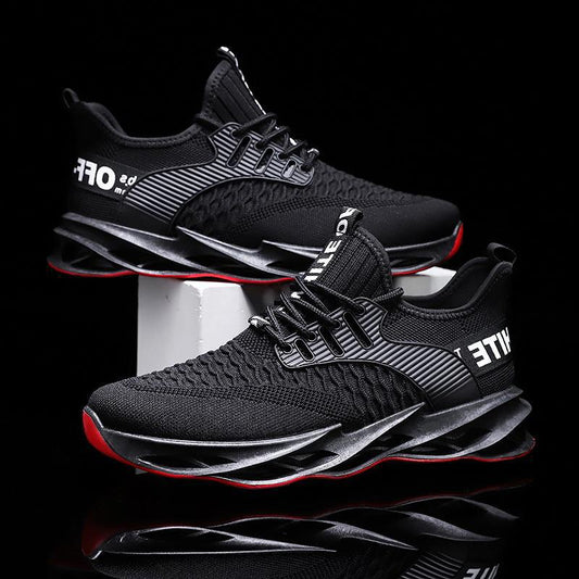 Men's Shoes 2022 Spring And Summer Flying Woven Breathable Mesh Casual Shoes Korean Version Of The Trend Low-top All-match Running Sports Men's Shoes