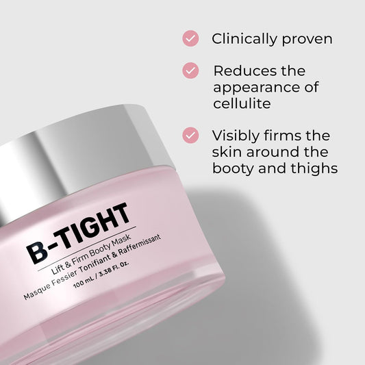 B- TIGHT-free Cellulite Milk Is Rich In Hyaluronic Acid To Significantly Tighten The Skin Of The Buttocks