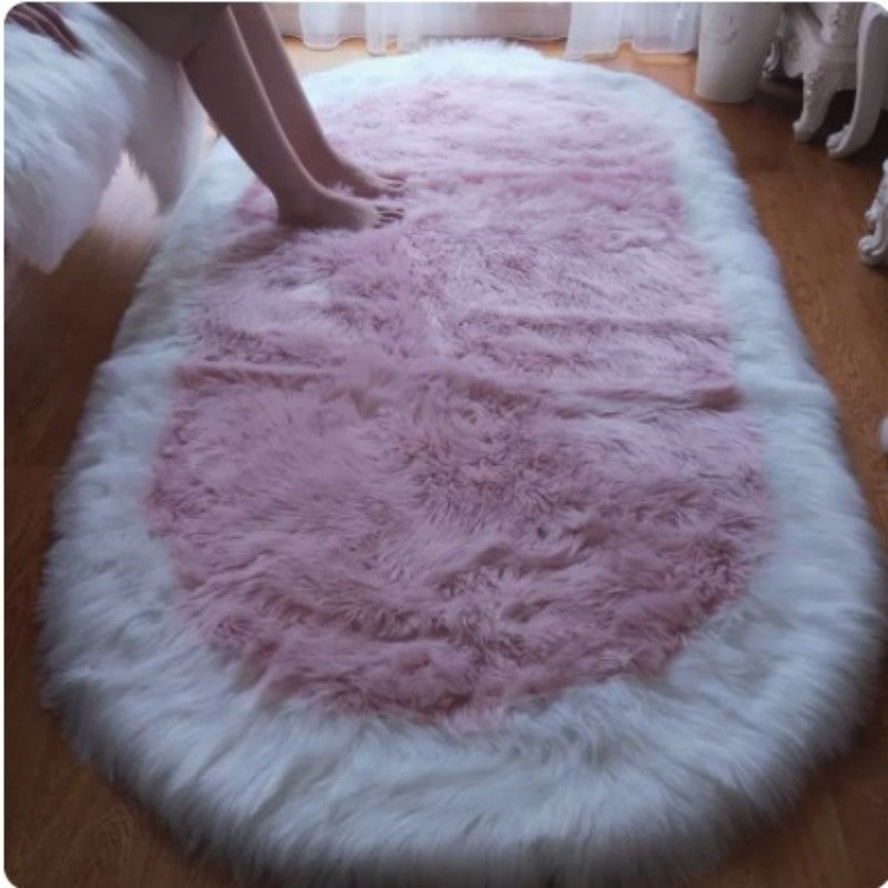 Back Shape Imitation Wool Thickened Bedroom Bedside Blanket