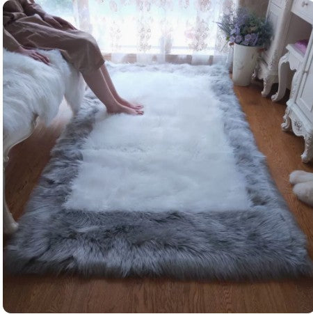 Back Shape Imitation Wool Thickened Bedroom Bedside Blanket