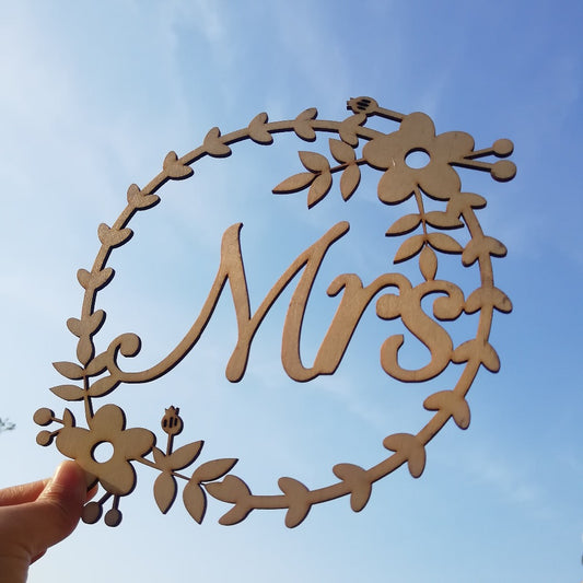 Ins Wedding Pendant Two-piece Wooden Pendant Wedding Decoration Wood Pendant Laser Listing Manufacturers Wholesale