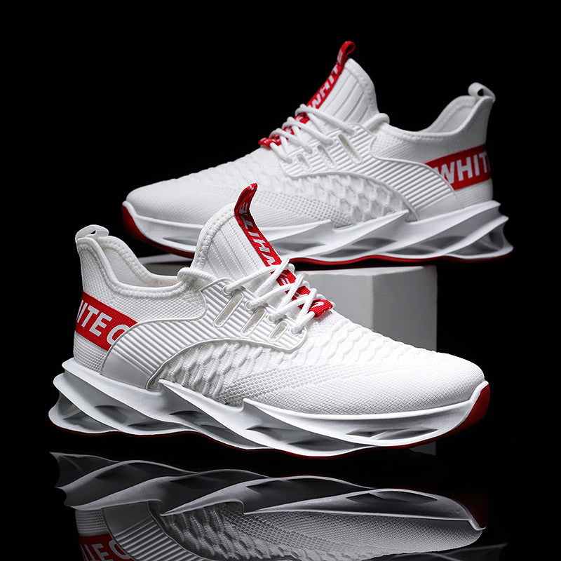 Men's Shoes 2022 Spring And Summer Flying Woven Breathable Mesh Casual Shoes Korean Version Of The Trend Low-top All-match Running Sports Men's Shoes