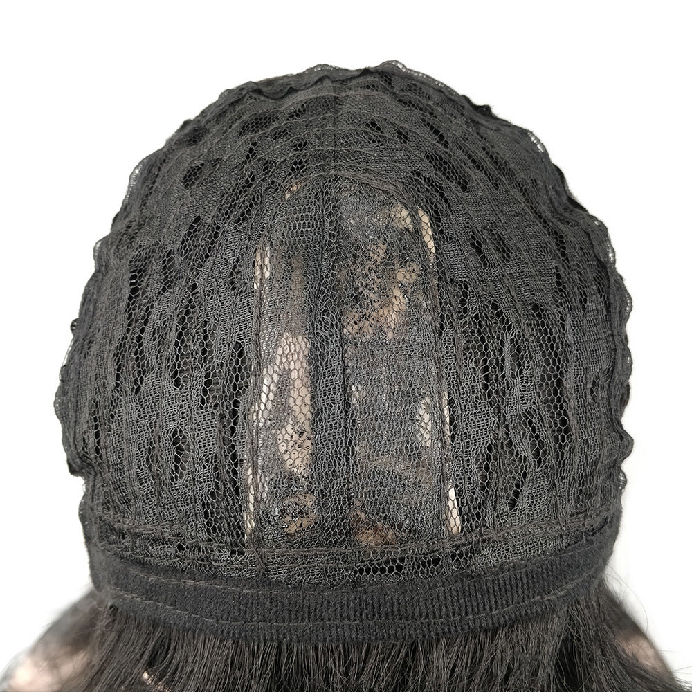 New Style Long Straight Hair Inner Buckle Full Headgear Wig Women