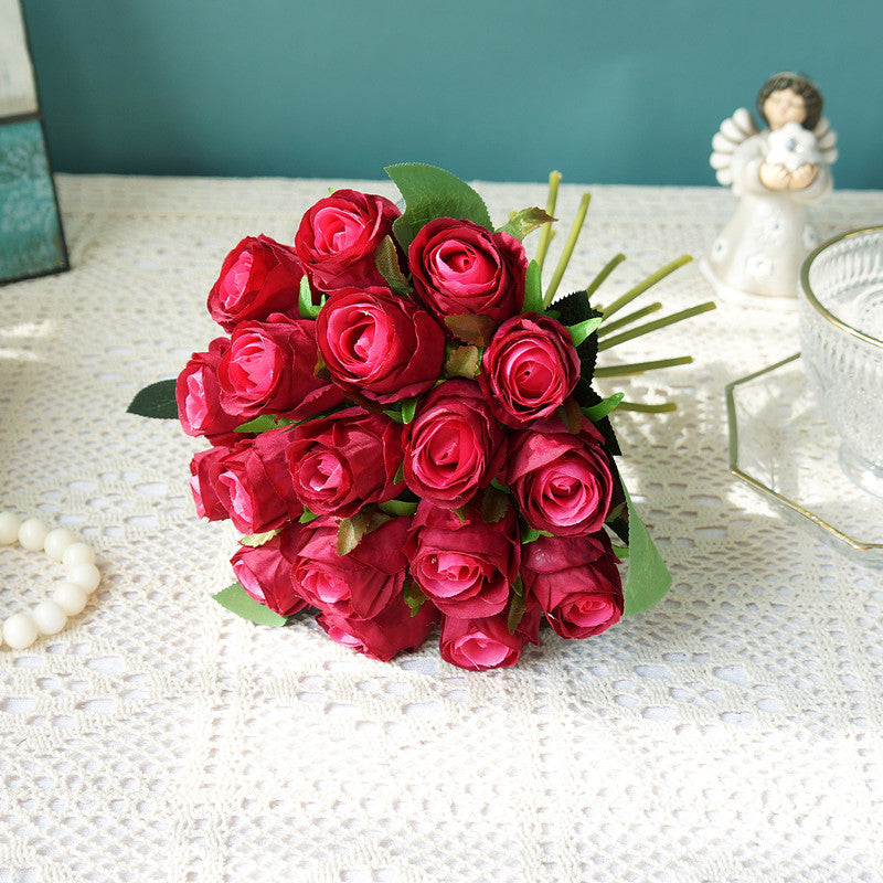 18 Bridal Hand Letter Rose Bouquet Simulation Flowers Fake Flowers