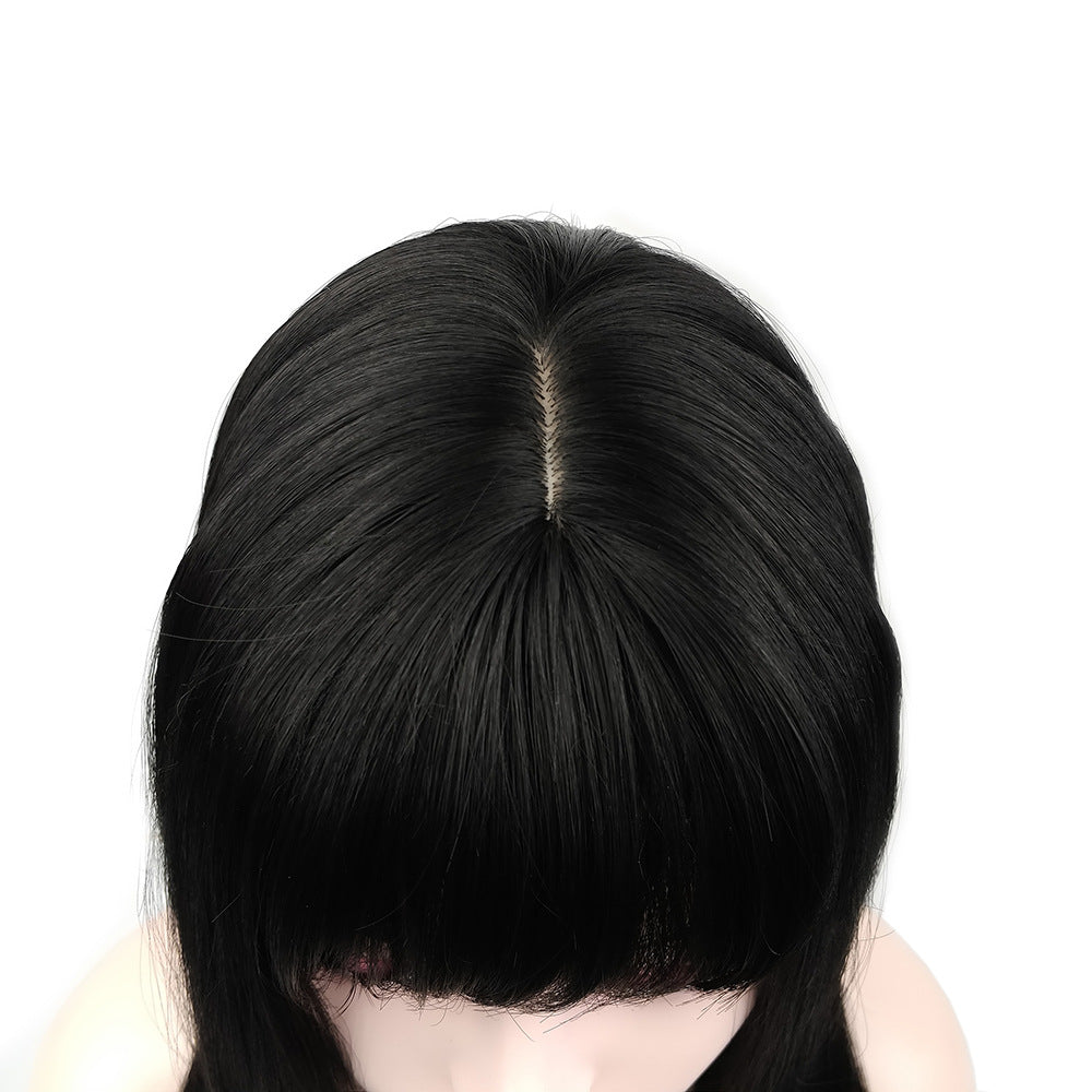 New Style Long Straight Hair Inner Buckle Full Headgear Wig Women