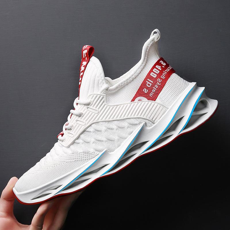 Men's Shoes 2022 Spring And Summer Flying Woven Breathable Mesh Casual Shoes Korean Version Of The Trend Low-top All-match Running Sports Men's Shoes
