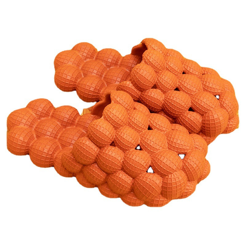 Female And Male Spring And Summer Personality Bubble Fashion Stepping On Shit Sensation Net Red Home Massage Bottom Sandals