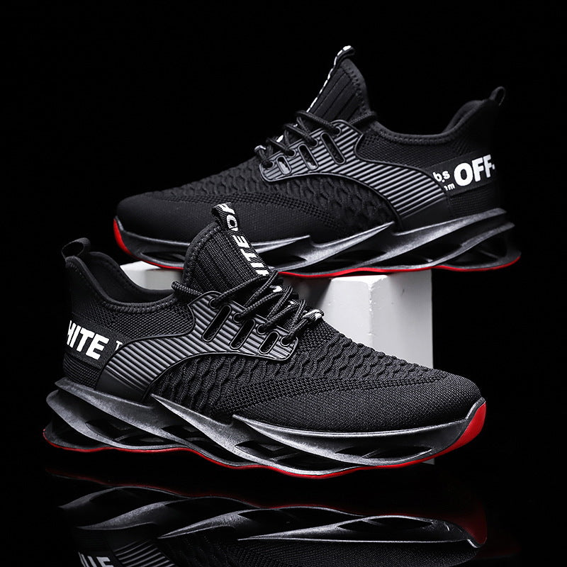 Men's Shoes 2022 Spring And Summer Flying Woven Breathable Mesh Casual Shoes Korean Version Of The Trend Low-top All-match Running Sports Men's Shoes