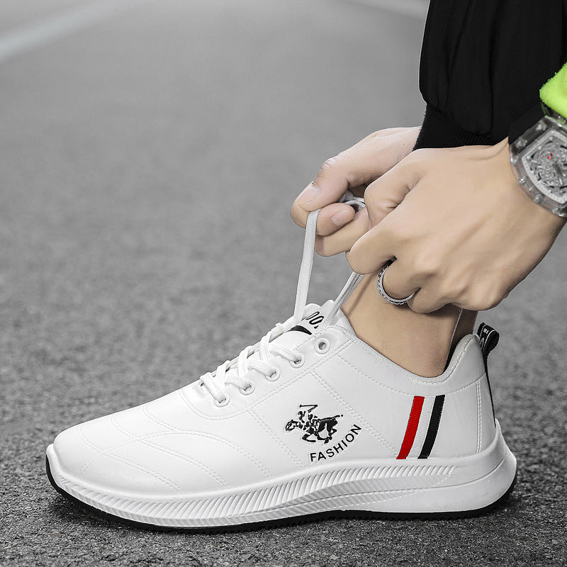 2022 Spring And Autumn New PU Leather Men's Shoes Business White Casual Shoes British Fashion Shoes Fashion Shoes