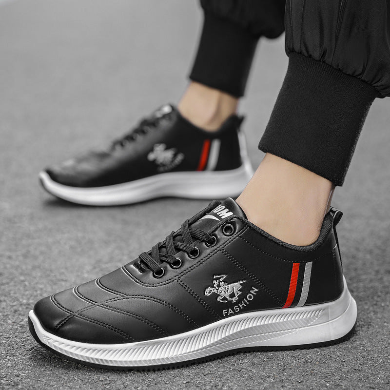2022 Spring And Autumn New PU Leather Men's Shoes Business White Casual Shoes British Fashion Shoes Fashion Shoes