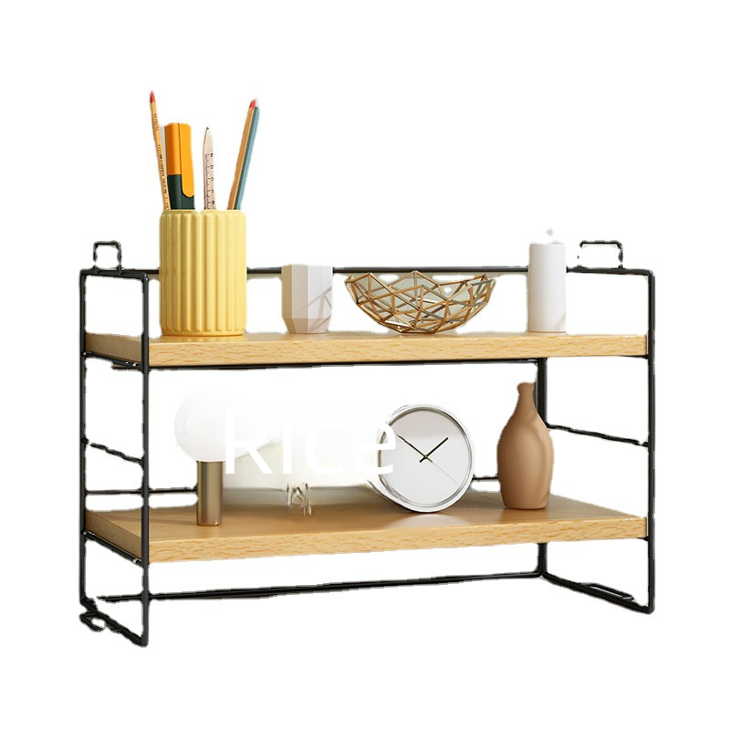 Desktop Storage Rack Office Desk Storage Multi-storey Dormitory Desk Sorting Dining Table Table Shelf Small Bookshelf