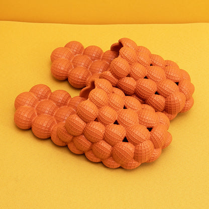 Female And Male Spring And Summer Personality Bubble Fashion Stepping On Shit Sensation Net Red Home Massage Bottom Sandals