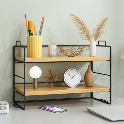 Desktop Storage Rack Office Desk Storage Multi-storey Dormitory Desk Sorting Dining Table Table Shelf Small Bookshelf