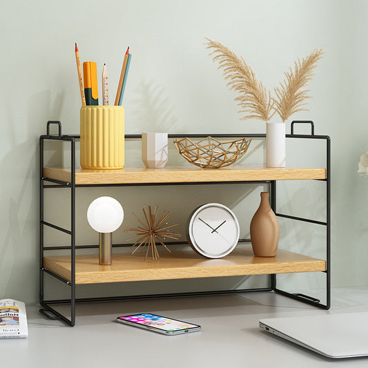 Desktop Storage Rack Office Desk Storage Multi-storey Dormitory Desk Sorting Dining Table Table Shelf Small Bookshelf