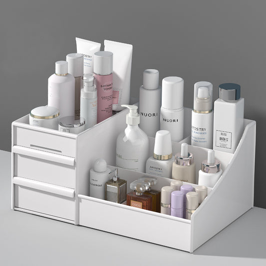Drawer Type Cosmetic Box Dressing Table Desktop Cosmetic Storage Box Skin Care Dormitory Lipstick Storage Rack