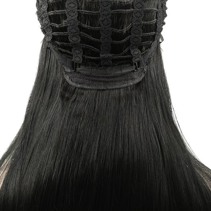 New Style Long Straight Hair Inner Buckle Full Headgear Wig Women