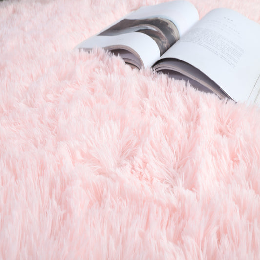 Modern Minimalist Ins Net Red Long-haired Carpet Computer Chair Mat Yoga Mat Washable Round Living Room Bedroom Bed Blanket