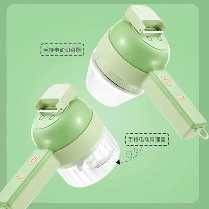 Gatling Vegetable Cutter Wireless Electric Cooking Machine Kitchen Garlic Artifact Garlic Machine Multi-functional Vegetable Cutter