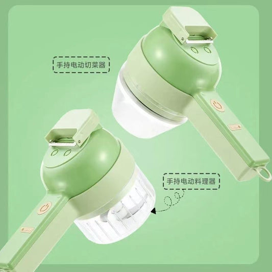 Gatling Vegetable Cutter Wireless Electric Cooking Machine Kitchen Garlic Artifact Garlic Machine Multi-functional Vegetable Cutter