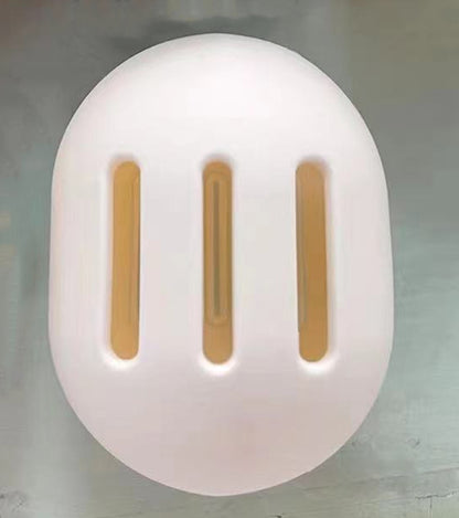 New Puff Storage Box Cosmetic Egg Bracket Oval Beauty Egg Bag Lying Mouth Pinch Music Opening Design