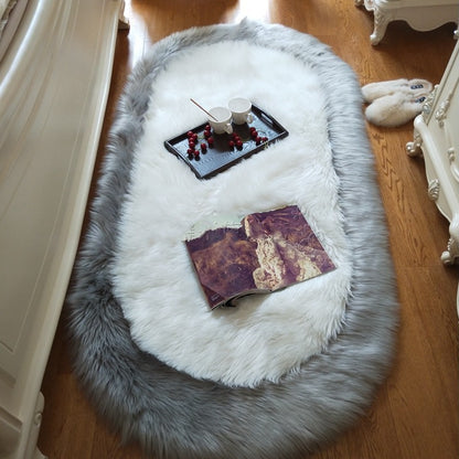 Back Shape Imitation Wool Thickened Bedroom Bedside Blanket