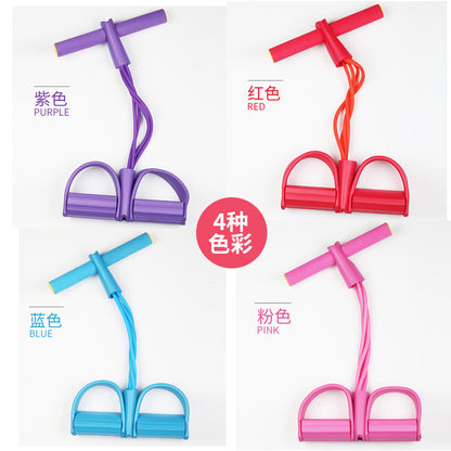 New Four-tube Pedal Puller Sit-ups Auxiliary Abdominal Device Household