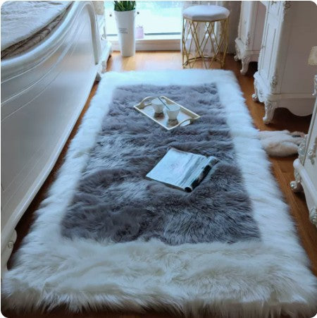 Back Shape Imitation Wool Thickened Bedroom Bedside Blanket